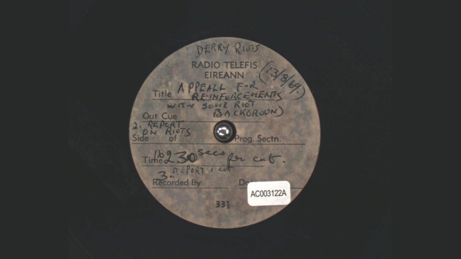 RTÉ Archives | Collections | News : Derry Riots