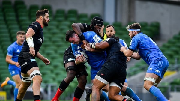 Maro Itoje gets to grips with James Ryan