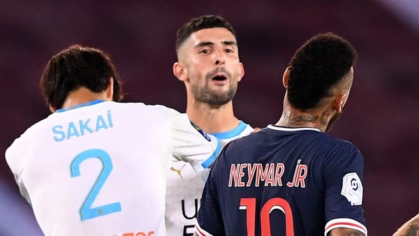 Neymar (R) and Gonzalez had both been accused of using discriminatory language