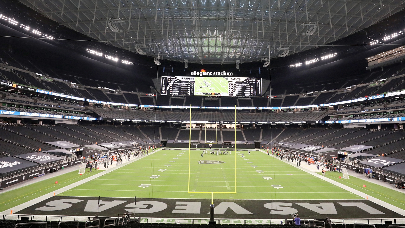 Raiders open Las Vegas stadium with 34-24 win vs Saints
