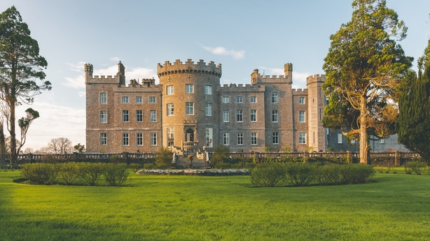 Castle with crenelated roof