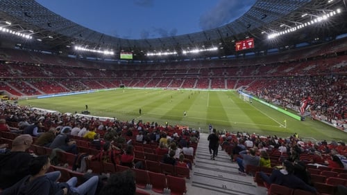 Fans will be present at the Puskas Arena on Thursday evening