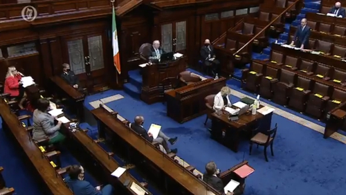 There were heated exchanges in the Dáil today