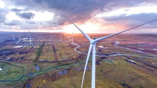 Oweninny Wind Farm in Co. Mayo which is a joint venture project between Bord na Móna and ESB