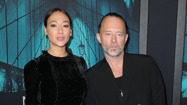 Thom Yorke pictured with actress Dajana Roncione in 2019