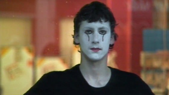 Mime artist at the Sligo Arts Festival (1985)
