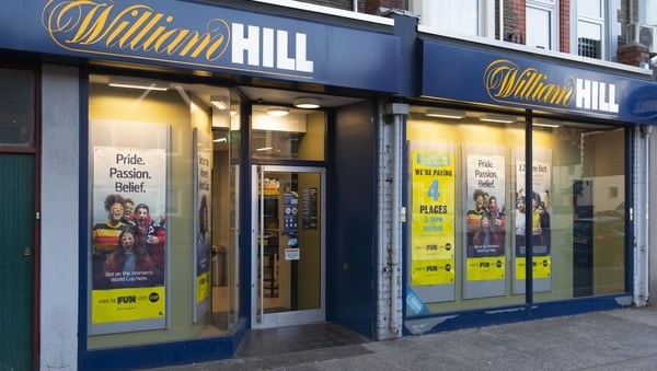 Shares in William Hill soared in London trade today after the possible takeover bids
