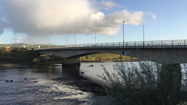 The bridge connecting Lifford in Co Donegal with Strabane in Northern Ireland