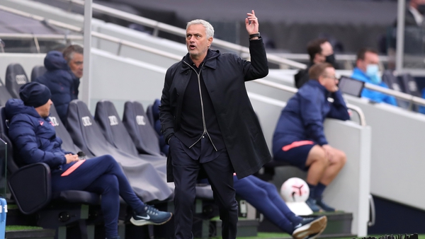 Tottenham boss Jose Mourinho was far from happy
