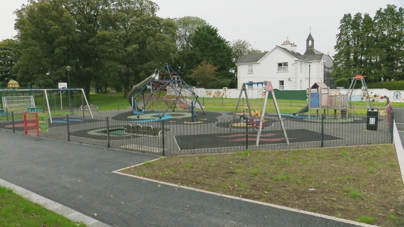 A forensic examination of the scene has taken place at a playground in the Lowpark area of Charlestown