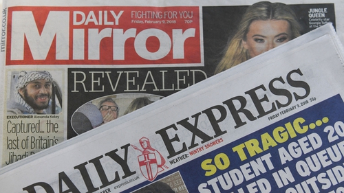 The company publishes the Daily Mirror and Daily Express tabloids and a host of regional titles in the UK