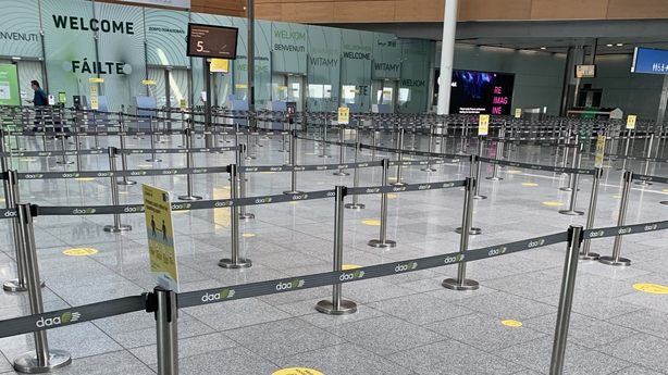 Empty Dublin Airport