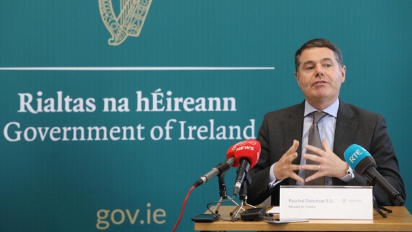Paschal Donohoe said the Exchequer deficit stood at €9.4 billion for the first nine months of the year