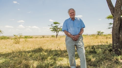 David Attenborough pictured in the Maasai Mara, Kenya