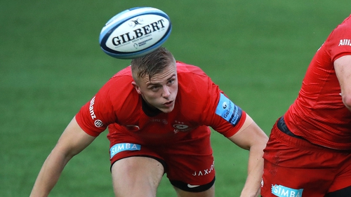 Saracens wing Ali Crossdale joins up with the training group for the first time