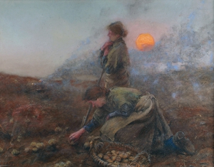 Charles MacIver Grierson, Potato Diggers in the West, 1903, pastel on paper, 51 x 66 cm. Collection Crawford Art Gallery, Cork