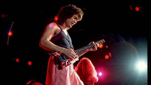 Eddie Van Halen struts his stuff in 1988