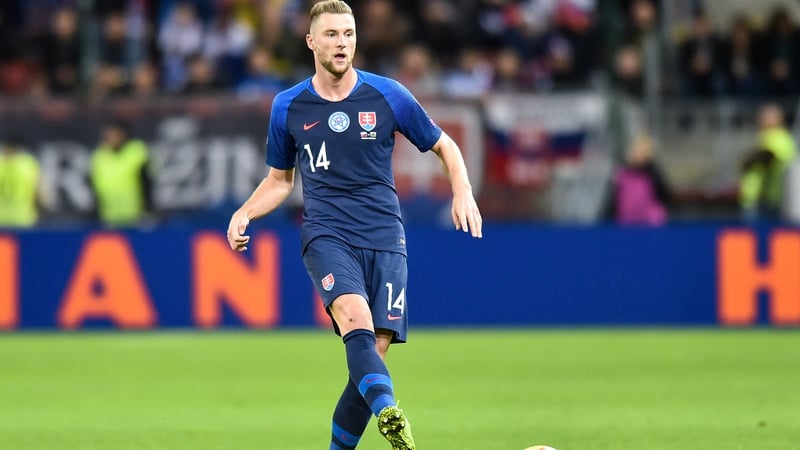 Slovakia's Skriniar out of Ireland tie after Covid test