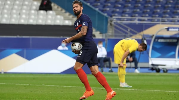 Olivier Giroud now only trails Thierry Henry in the French goalscoring charts