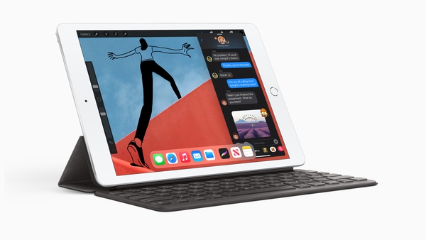 The new iPad works with Apple's Smart Keyboard
