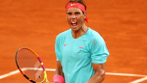 Rafael Nadal registered his 99th win at Roland Garros