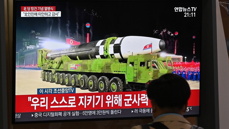 North Korea Displays New Icbm At Huge Military Parade 