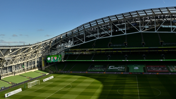 The Aviva Stadium is due to host four Euro 2020 games