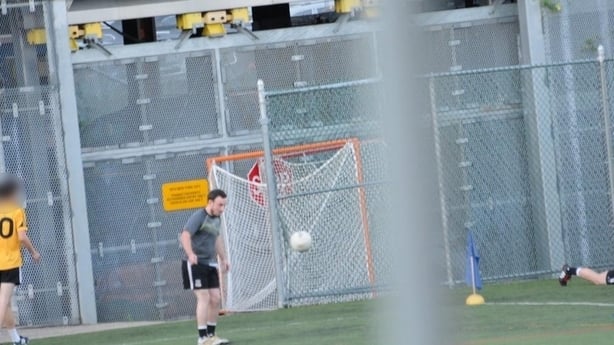 Aaron Brady at Gaelic Park (Pic: The Irish Sun)