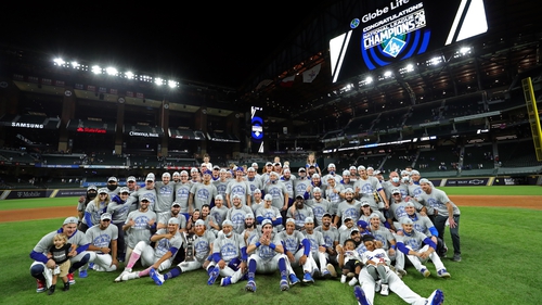 Los Angeles Dodgers Celebrate 2020 World Series Champions 16 X 