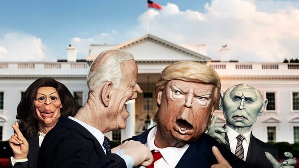 Harris, Biden, Trump, and Pence get the Spitting Image treatment