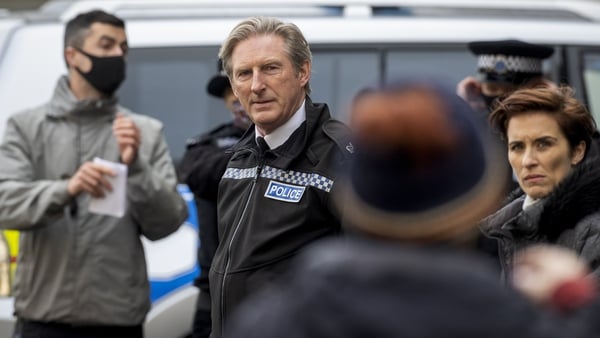 Adrian Dunbar and Vicky McClure on location in Belfast on Wednesday Photos: Press Association