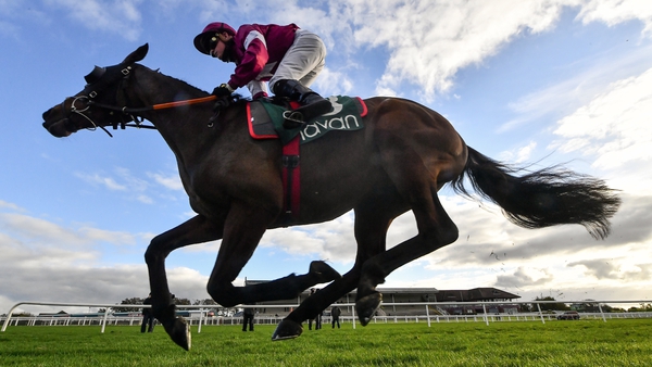 Tiger Roll, with Sam Ewing up, during the Flower Hill Maiden at Navan