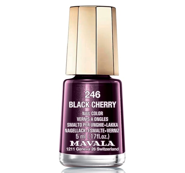 Mavala Mini Nail Color Nail Polish Black Cherry