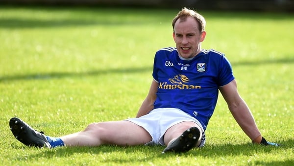 A dejected Martin Reilly after the final whistle in Cavan