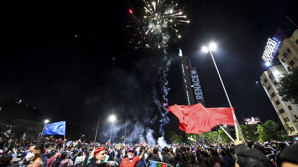 The result set off celebrations across the capital Santiago and other cities