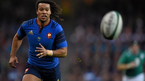 The Racing 92 winger suffered a hamstring injury against Wales at the weekend
