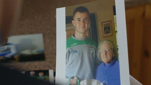 Connor Eccles with his grandmother