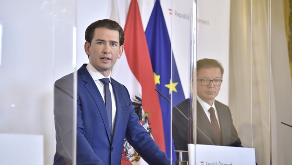 Austrian Chancellor Sebastian Kurz said the restrictions would be in place from midnight on Tuesday until the end of November