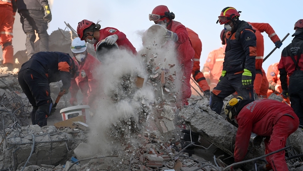Nearly 6,000 rescuers have been working all day and all night since Friday