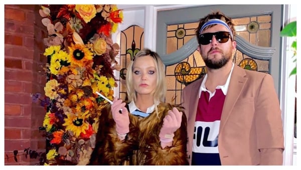 Laura Whitmore and her partner Iain Stirling got into the Halloween spirit