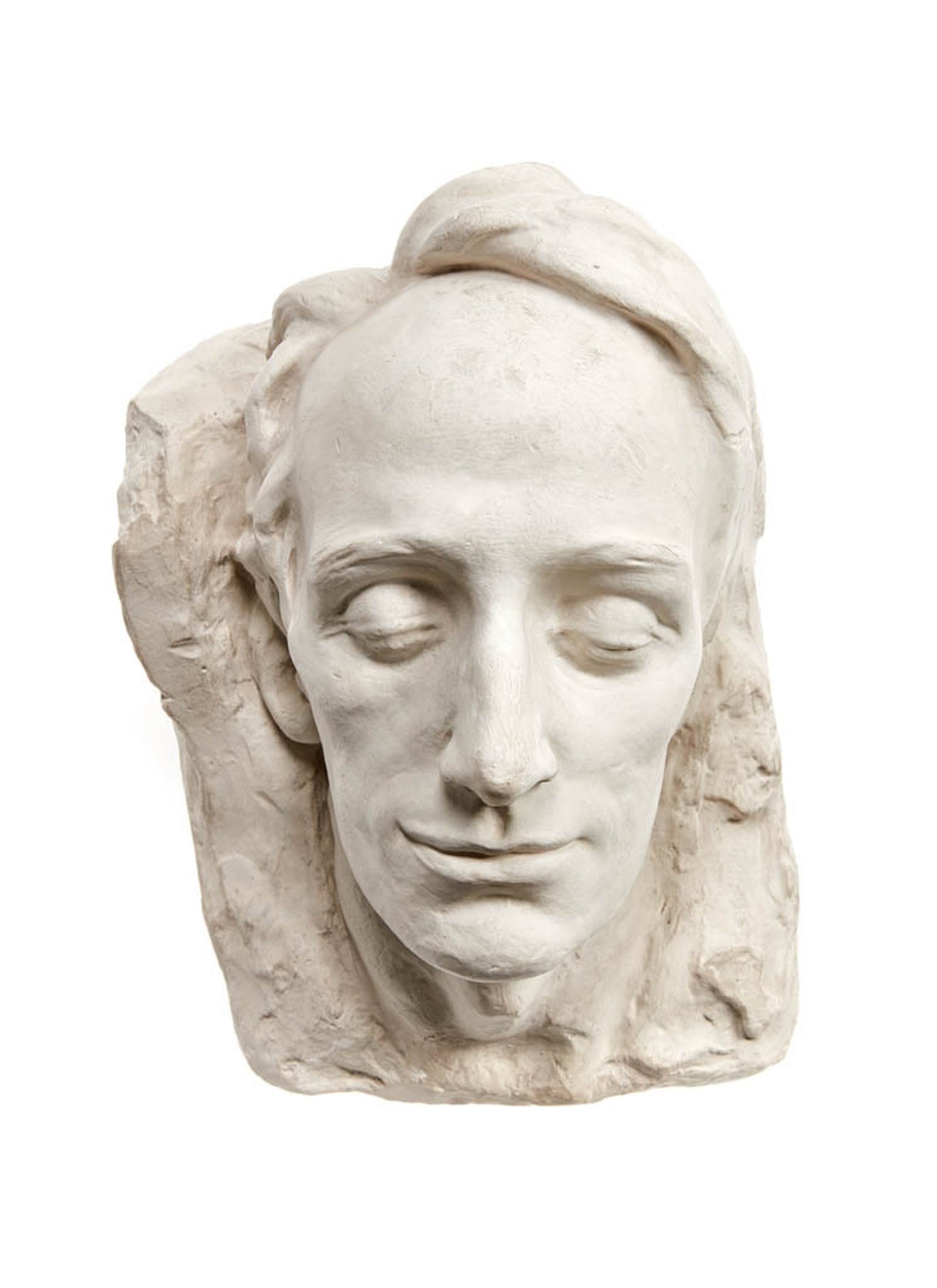 Image - Terence McSwiney life mask, plaster. Image courtesy of the National Museum of Ireland HE:EW.793