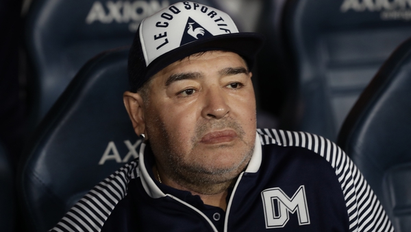 Diego Maradona currently coaches Gimnasia y Esgrima in Argentina's top flight