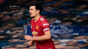 Maguire in action at Goodison Park