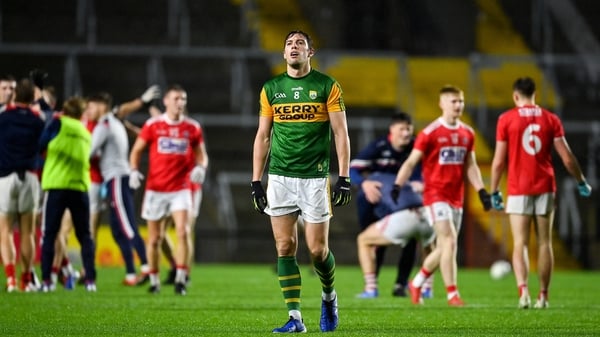Kerry's David Moran cuts a dejected figure at the final whistle