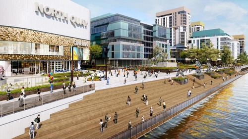 Artist's impression of planned mixed-use development