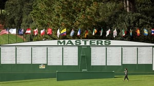 It was the calm before the storm at Augusta National on Wednesday