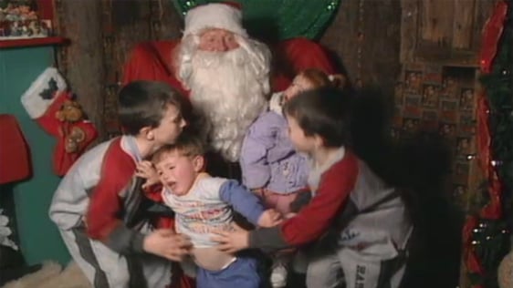 Cork Santa Claus in 1995.