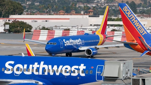 Southwest said its October operating revenue fell 65%, compared to its expectations of a 65% to 70% drop