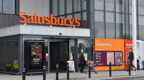 A Sainsbury's supermarket in Newcastle - the retail giant said it may have to limit the range of food products sent to NI branches
