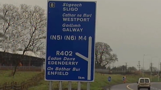 M4 Motorway sign in 2005